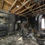 Fire damaged home reconstruction